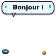 Sticker animé du Hamster disant Bonjour