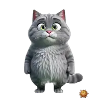 Original animated Grey sticker showing giving an OK for WhatsApp, created by Dimension Marta