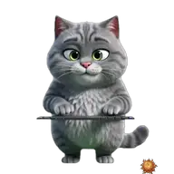 Original animated Grey sticker showing working for WhatsApp, created by Dimension Marta