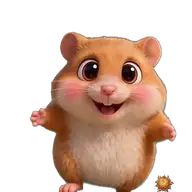Original animated Hamster sticker showing giving a hug for WhatsApp, created by Dimension Marta