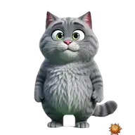 Original animated Grey sticker showing gobsmacked for WhatsApp, created by Dimension Marta