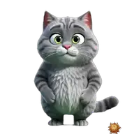 Original animated Grey sticker showing broke for WhatsApp, created by Dimension Marta