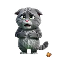 Original animated Grey sticker showing heartbroken for WhatsApp, created by Dimension Marta
