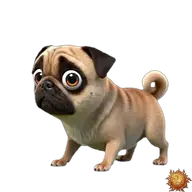 Mops: verdächtig WhatsApp-Sticker Original animierter Mops Sticker verdächtig für WhatsApp, erstellt von Dimensión Marta