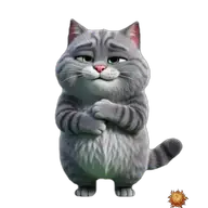 Original animated Grey sticker showing feeling cold for WhatsApp, created by Dimension Marta