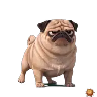 Mops: ungeduldig WhatsApp-Sticker Original animierter Mops Sticker ungeduldig für WhatsApp, erstellt von Dimensión Marta